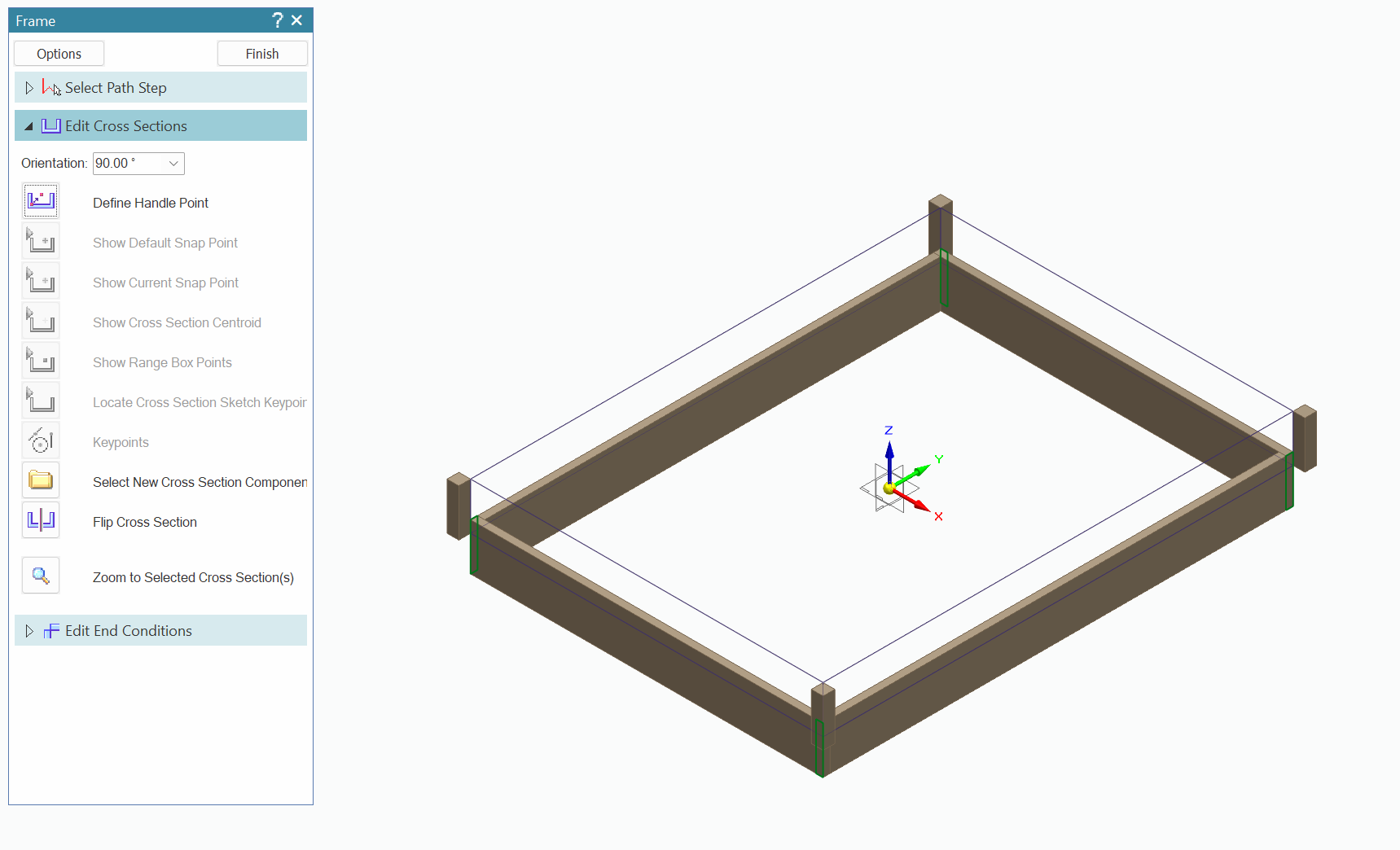 Setting orientation