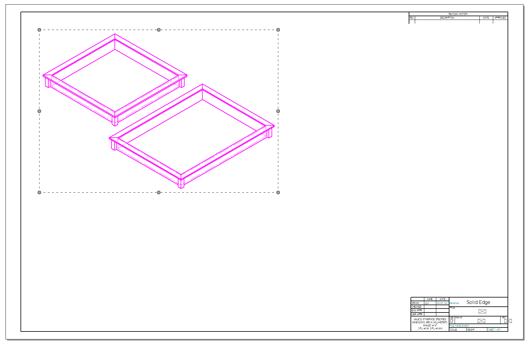 Creating an assembly drawing